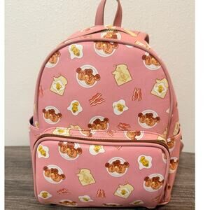 Disney Danielle Nicole Mickey Minnie Breakfast Mini Backpack Pink Bag